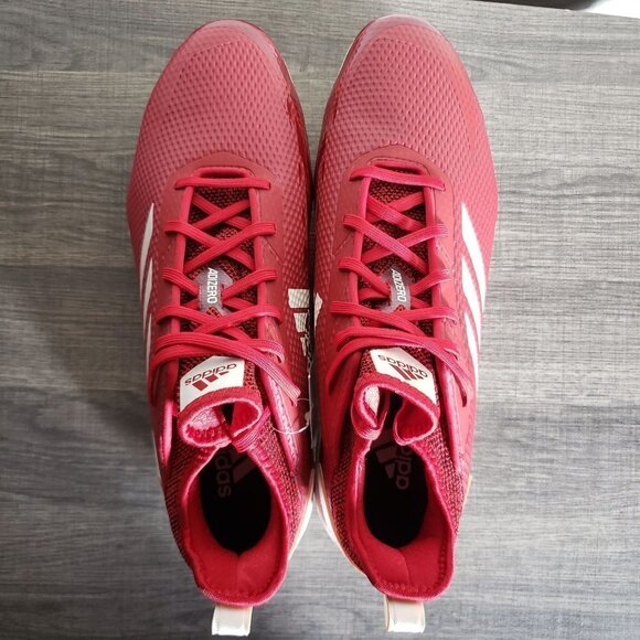 Adidas Adizero Afterburner Metal Baseball Cleats Red Size Mens 14 CG5217 NEW NWT